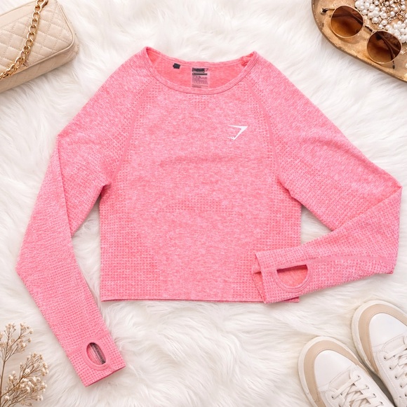 Gymshark Tops - Gymshark Coral Long Sleeve Top